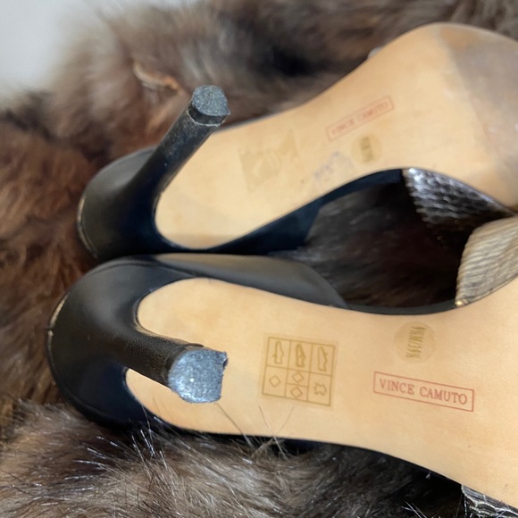 *Rare* Vince Camuto Baby Stiletto Silver Snakeskin - Picture 10 of 12